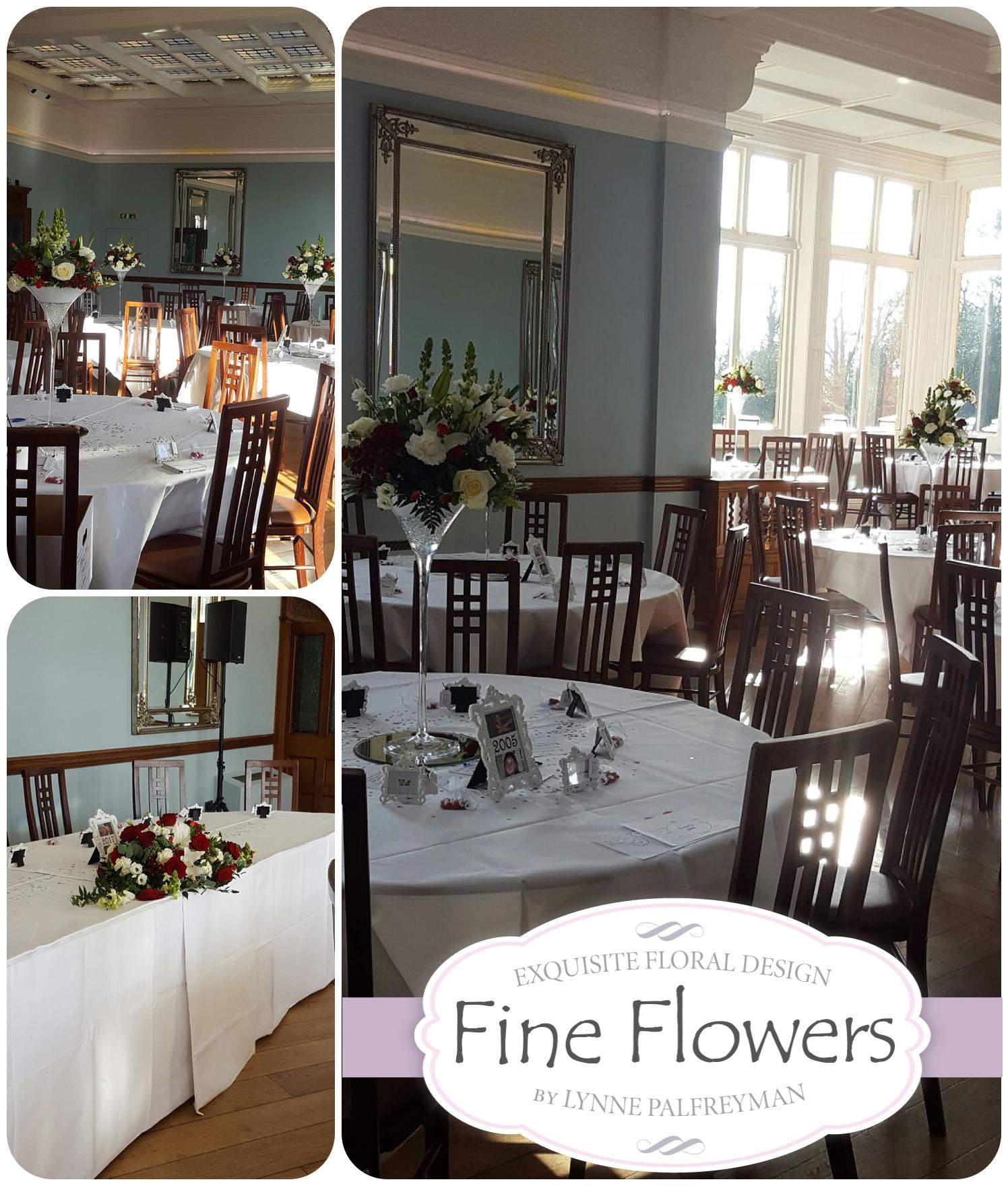 Pendrell Hall Wedding flowers by Staffordshire Florist in Rugeley by Fine Flowers