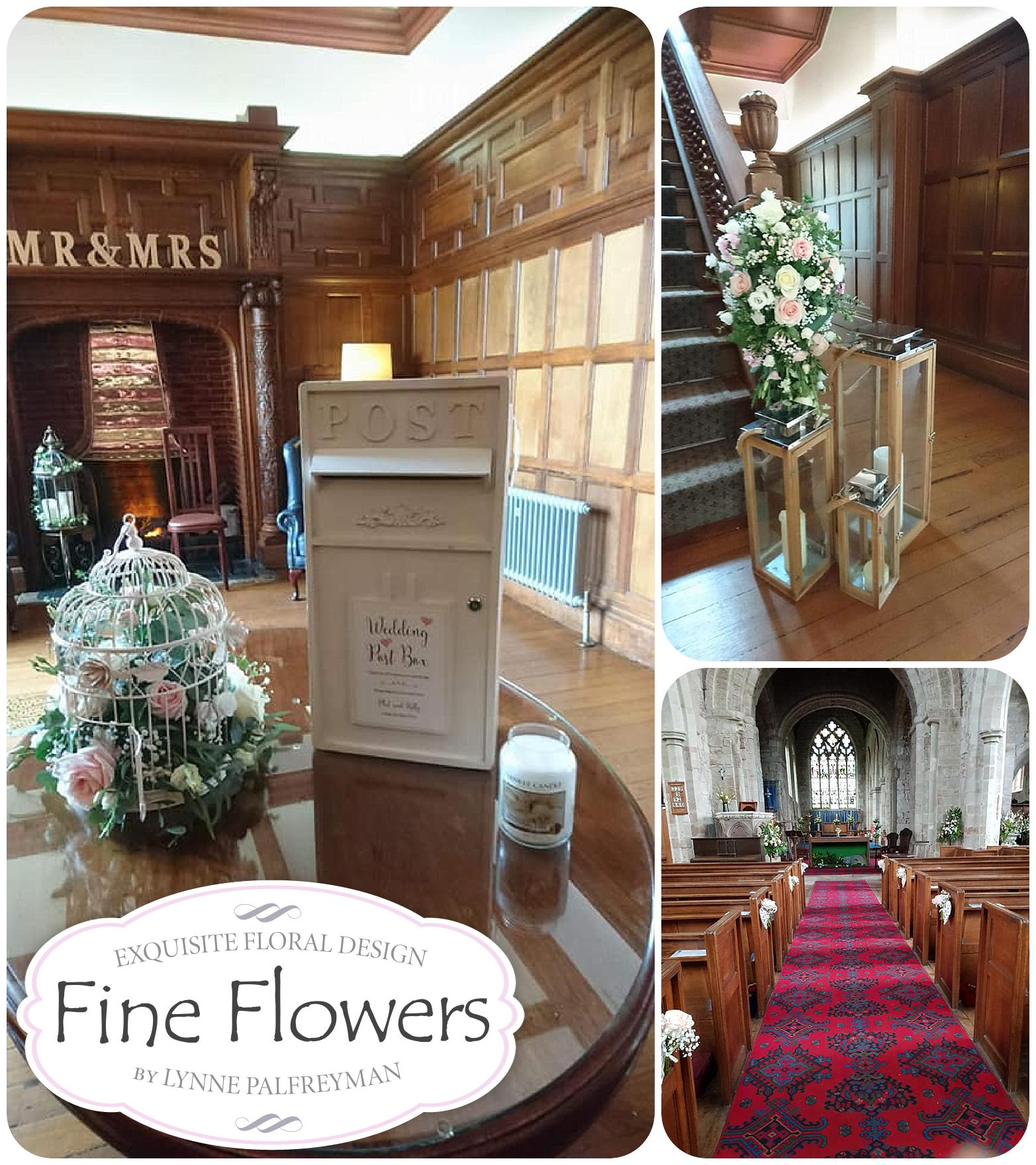 Wedding flowers for Kerry and Phil's wedding by Rugeley Wedding Florist at Pendrell Hall by Pendrell Hall Wedding Florist Fine Flowers