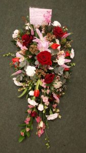 Funeral flowers and funeral floral arrangements by Rugeley Florist Fine Flowers