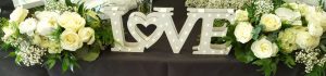 Hire items to complete your perfect wedding from Rugeley Florist Fine Flowers