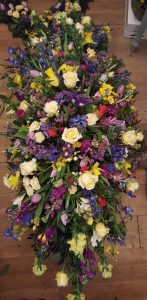 Funeral flowers and funeral floral arrangements by Rugeley Florist Fine Flowers