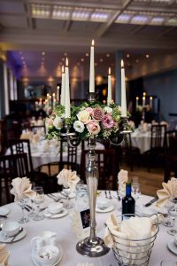Gorgeous wedding reception flowers for your Staffordshire wedding by Recommended Rugeley wedding florist - Rugeley Floral Studio Fine Flowers