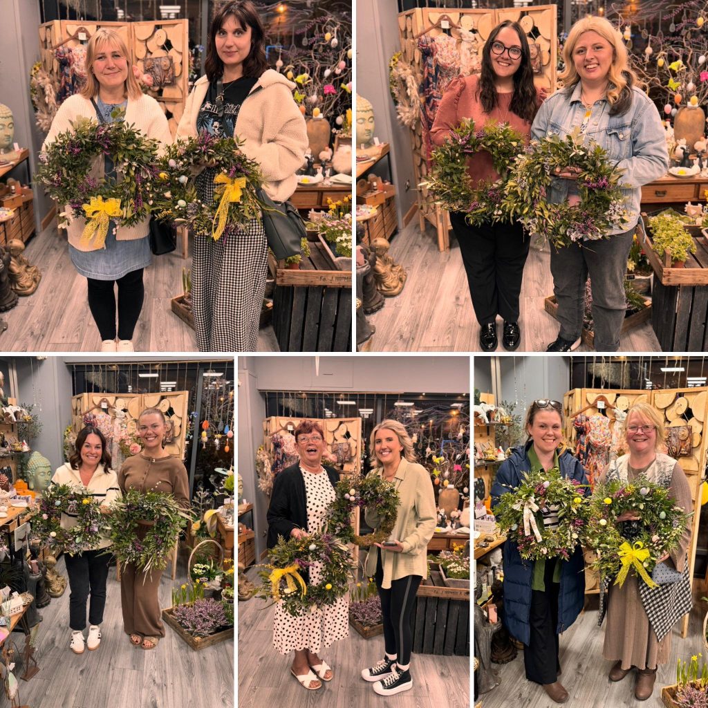 Such beautiful creations at our Easter Floral Workshop in April 
