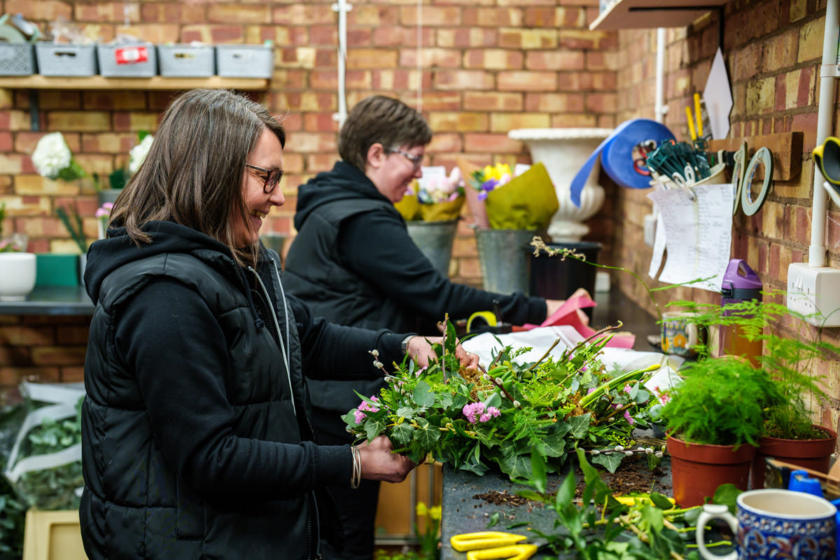 Our lovely team of florists hand craft bespoke one of a kind artificial wreaths, ready to be shipped by our couriers across the country within 48 hours.