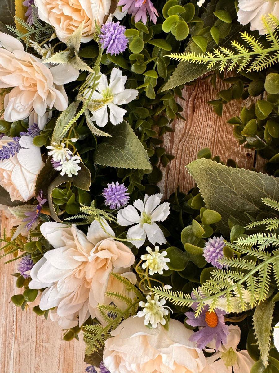 Heather Wreath | Artifical Wreaths Hand Made for UK Delivery by Fine Flowers