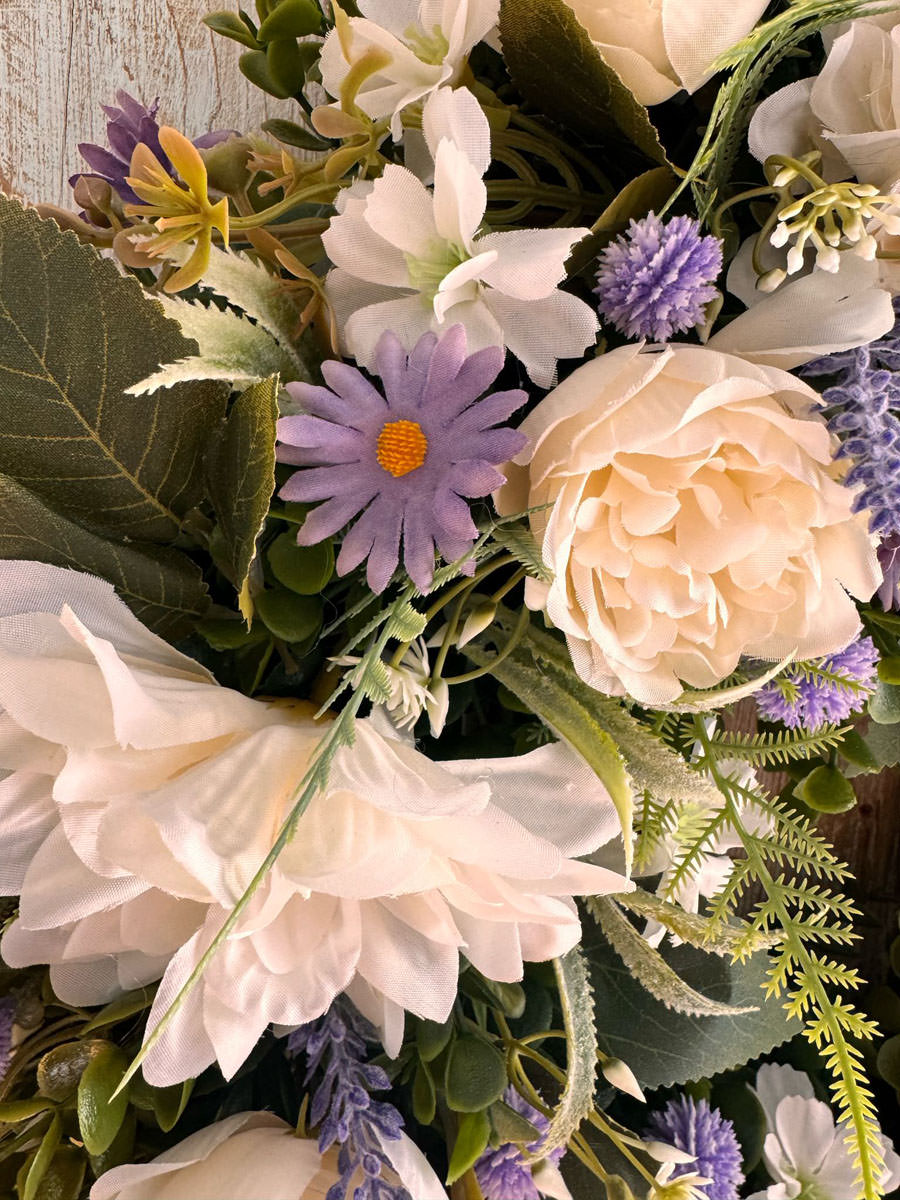 Heather Wreath | Artifical Wreaths Hand Made for UK Delivery by Fine Flowers