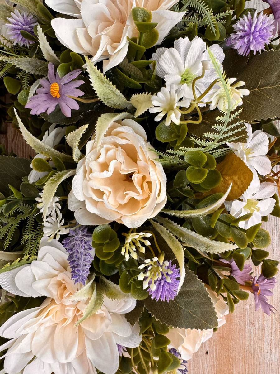 Heather Wreath | Artifical Wreaths Hand Made for UK Delivery by Fine Flowers