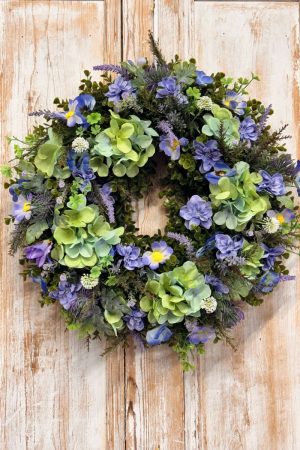 Lavender Wreath | Artifical Wreaths Hand Made for UK Delivery by Fine Flowers