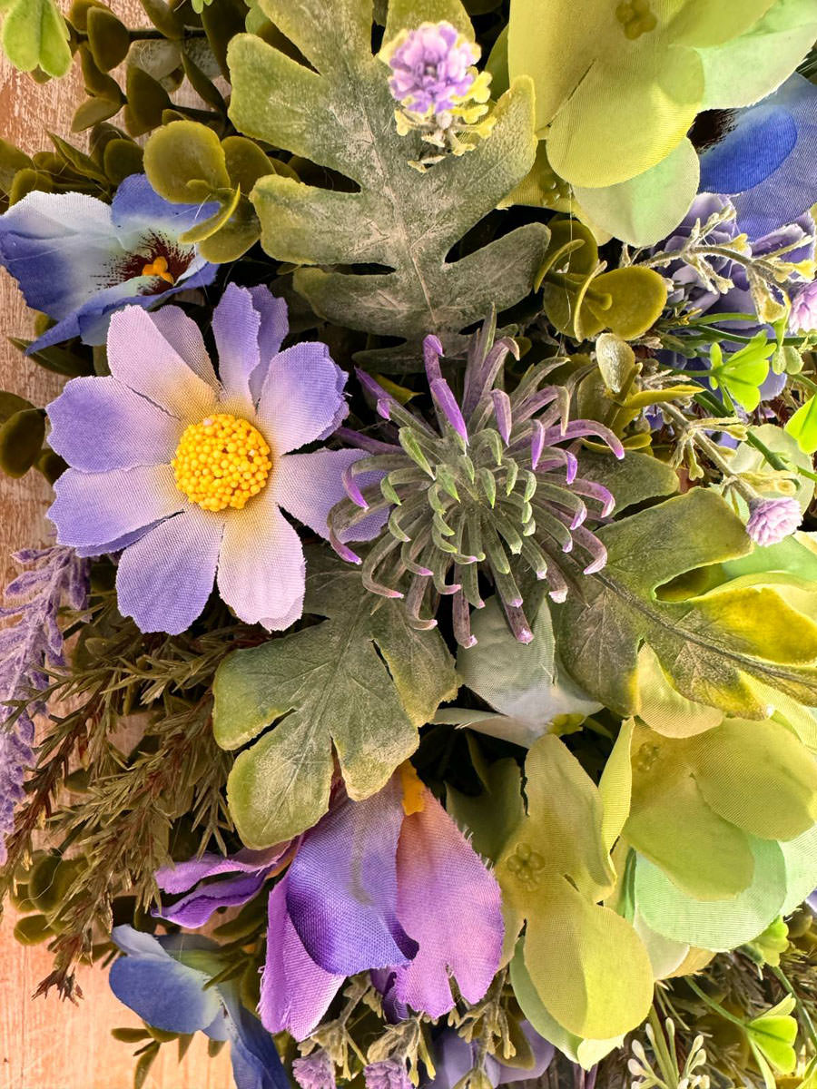 Lavender Wreath | Artifical Wreaths Hand Made for UK Delivery by Fine Flowers