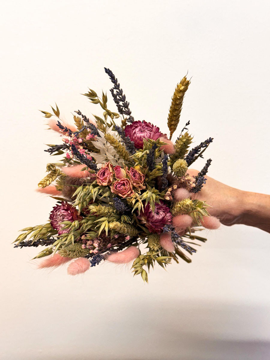 Dried Pink Wedding Flowers from Fine Flowers