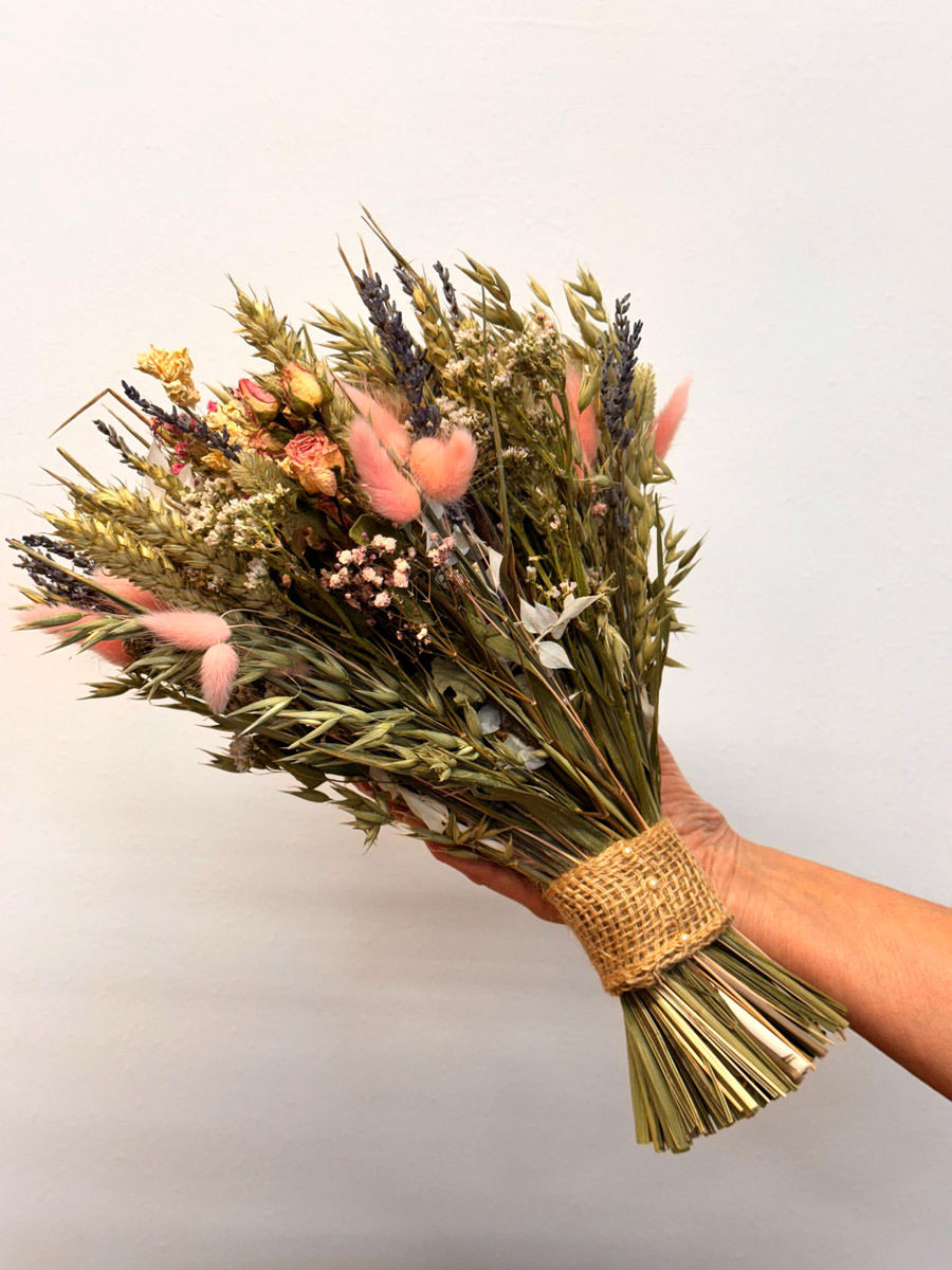 Dried Pink Wedding Flowers from Fine Flowers