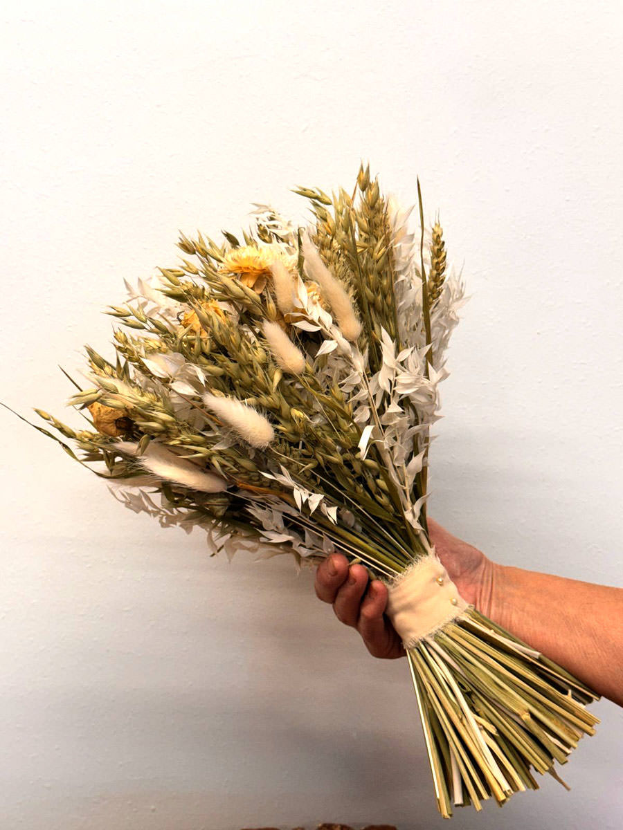 Dried White Wedding Flowers from Fine Flowers