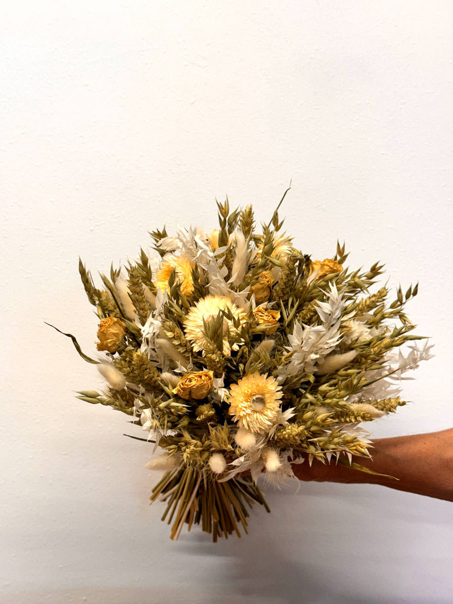 Dried White Wedding Flowers from Fine Flowers